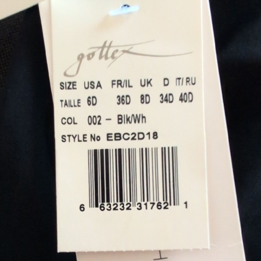 NWT Profile by Gottex Standard Belle Curve D Cup Swimsuit One Piece - Size 6D - Picture 7 of 12